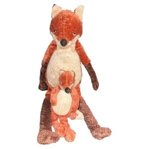 IKEA Klappar Rav Fox Original Mother and Baby Pair Plush Retired Soft Toy 19"